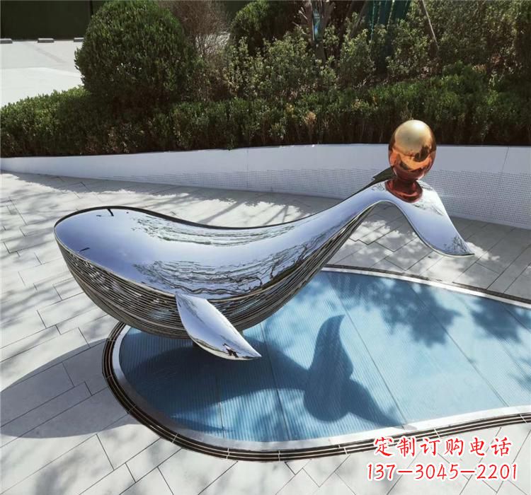海豚雕塑 - 不锈钢/海豚/动物 海豚雕塑 - 不锈钢/海豚/动物