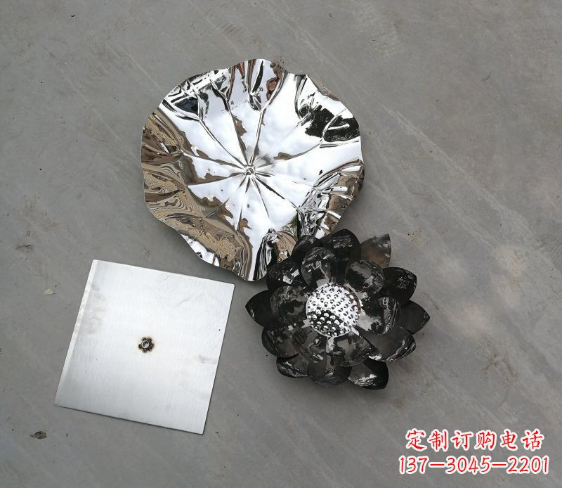 荷花雕塑 - 不锈钢/荷花/荷叶/公园 荷花雕塑 - 不锈钢/荷花/荷叶/公园
