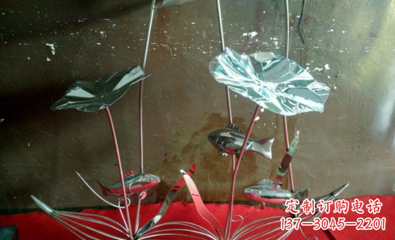 不锈钢荷花景观雕塑 (3)