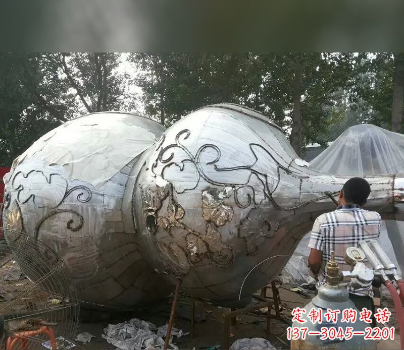 葫芦雕塑 - 不锈钢/葫芦 葫芦雕塑 - 不锈钢/葫芦