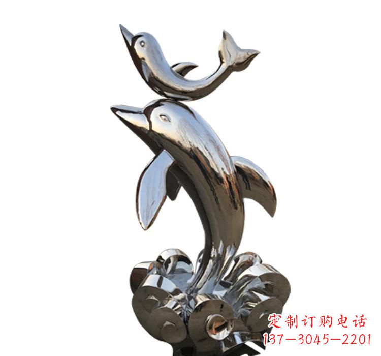 海豚雕塑 - 不锈钢/户外/动物/海豚 海豚雕塑 - 不锈钢/户外/动物/海豚