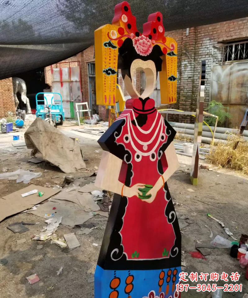不锈钢户外艺术人物雕塑