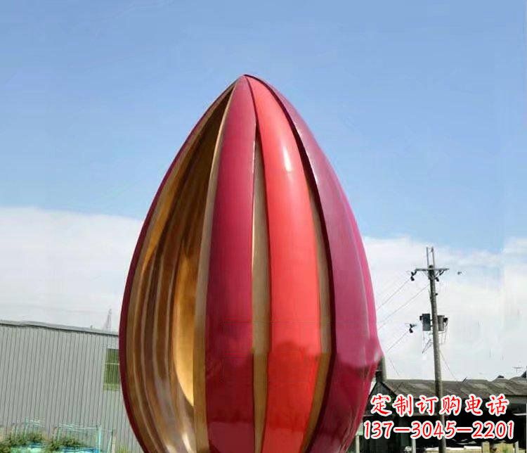 不锈钢花苞广场雕塑