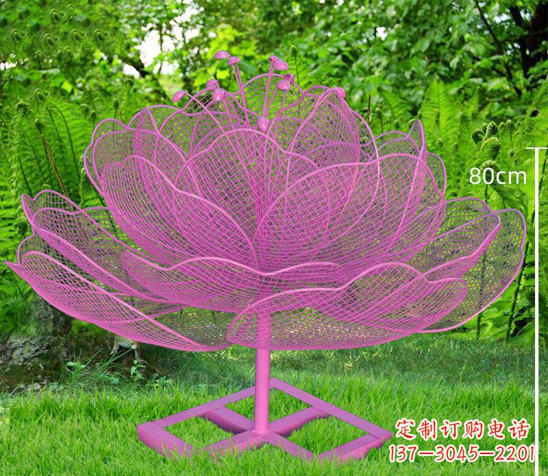 不锈钢花朵镂空雕塑