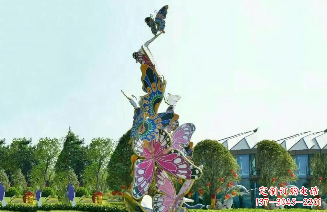 钢花雕塑 - 不锈/钢花/蝴蝶/景观 钢花雕塑 - 不锈/钢花/蝴蝶/景观