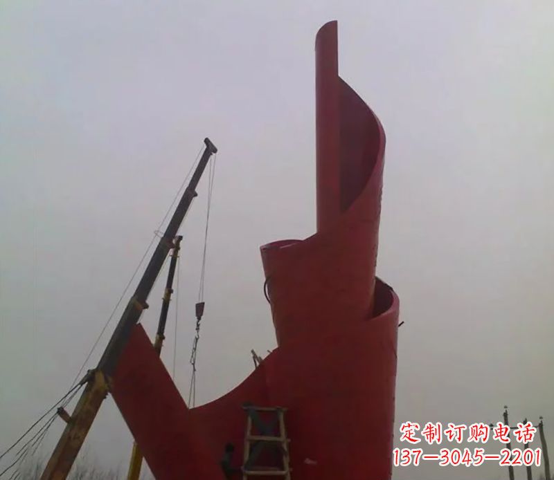 不锈钢火炬雕塑