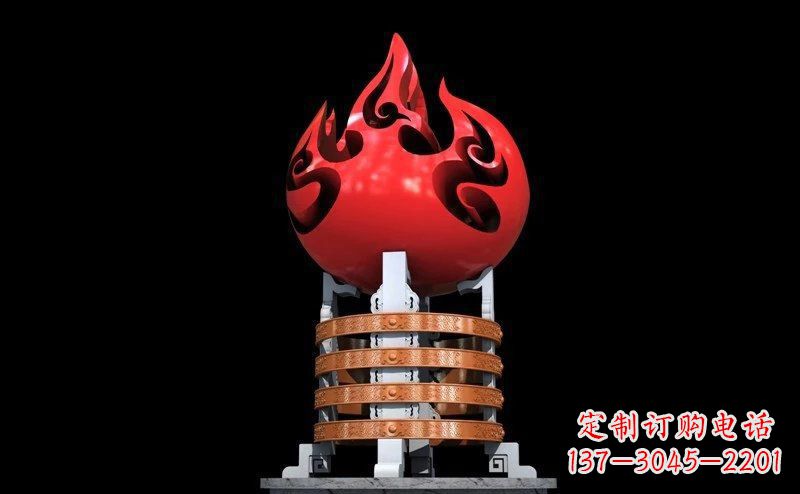 不锈钢火炬广场雕塑