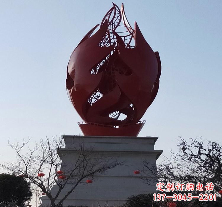 不锈钢火焰雕塑