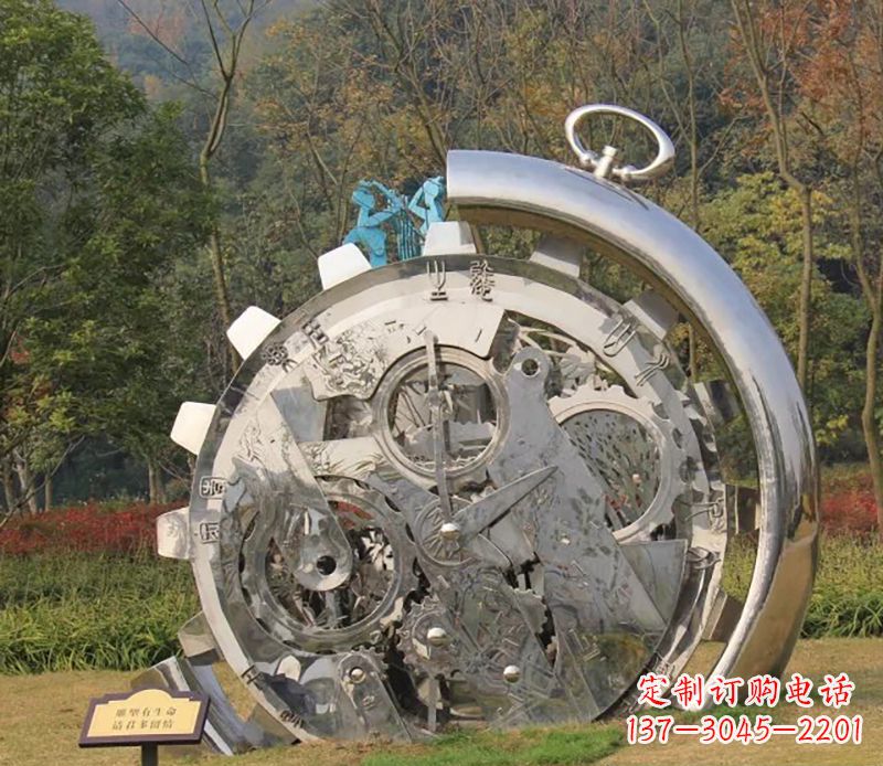 不锈钢机械表雕塑