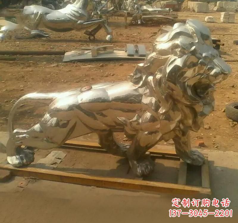 几何雕塑 - 不锈钢/几何/动物/狮子 几何雕塑 - 不锈钢/几何/动物/狮子