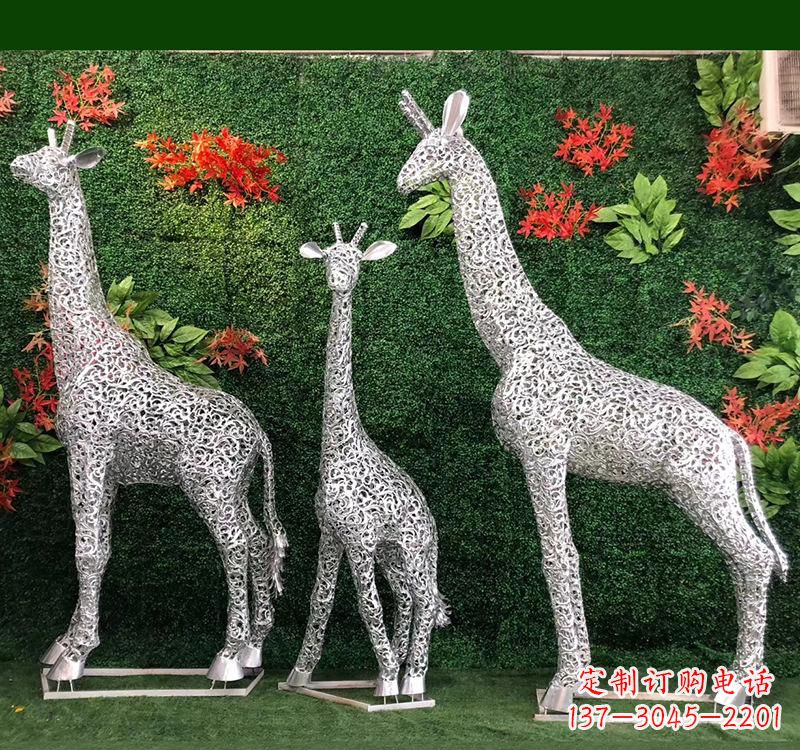 长颈鹿雕塑 - 不锈钢/几何/长颈鹿 长颈鹿雕塑 - 不锈钢/几何/长颈鹿
