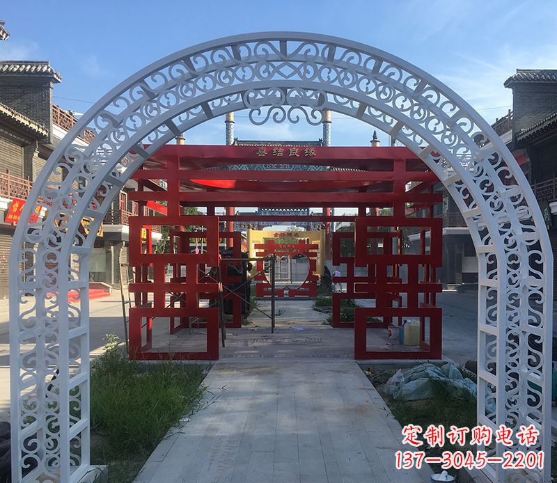 不锈钢拱门雕塑——精美绝伦 不锈钢拱门雕塑——精美绝伦
