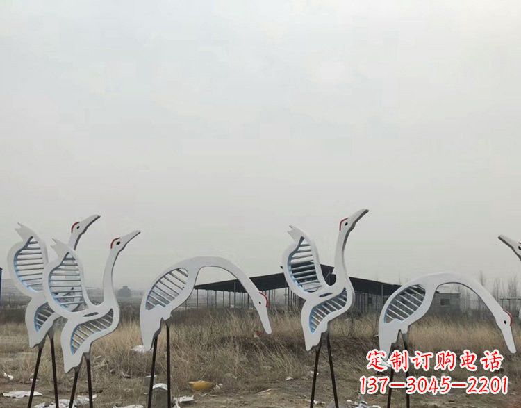 精美不锈钢仙鹤雕塑 精美不锈钢仙鹤雕塑