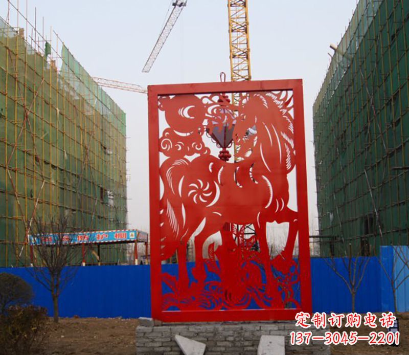 不锈钢剪纸公园不-锈-钢-雕-塑-