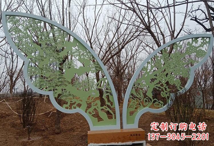 剪纸雕塑 - 不锈钢/剪纸/蝴蝶/翅膀 剪纸雕塑 - 不锈钢/剪纸/蝴蝶/翅膀