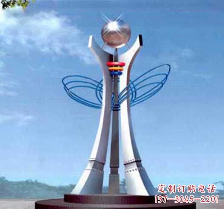 不锈钢建筑广场鼎雕塑