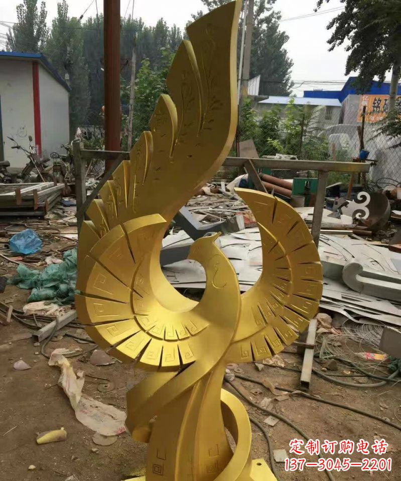 不锈钢/金凤凰-不锈钢金凤凰雕塑 不锈钢/金凤凰-不锈钢金凤凰雕塑