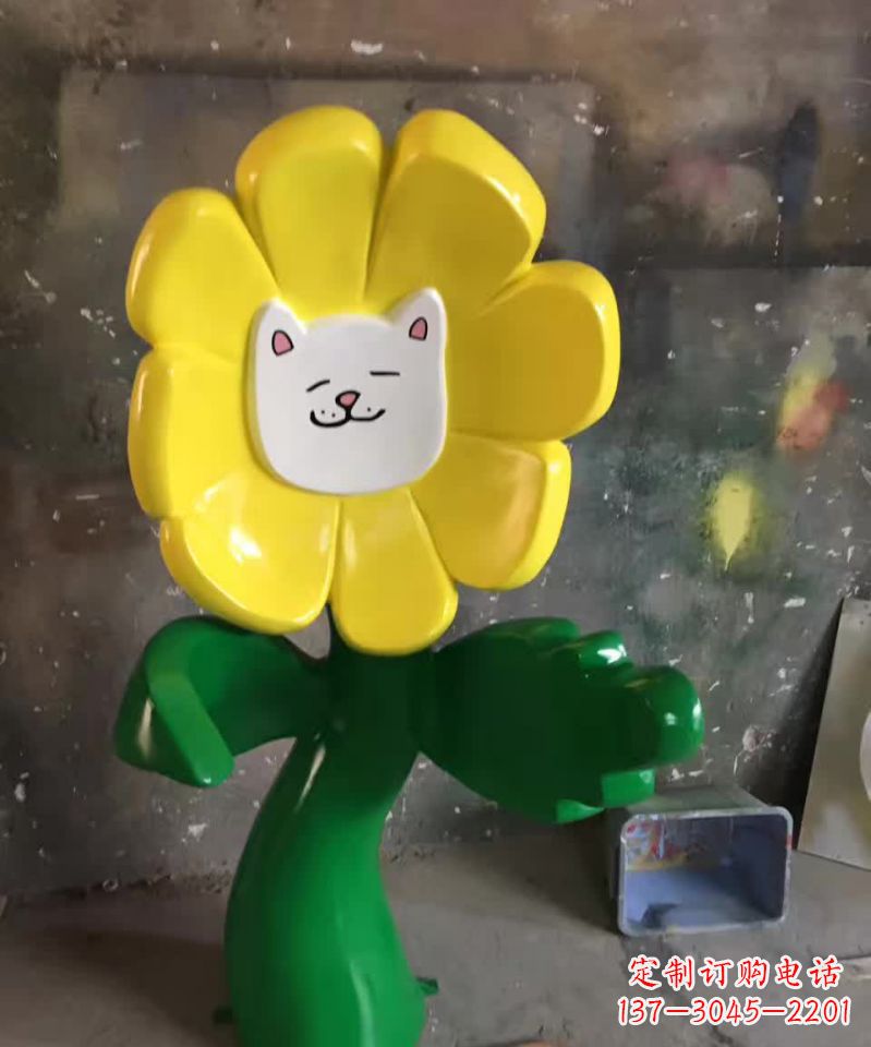 不锈钢景观太阳花雕塑