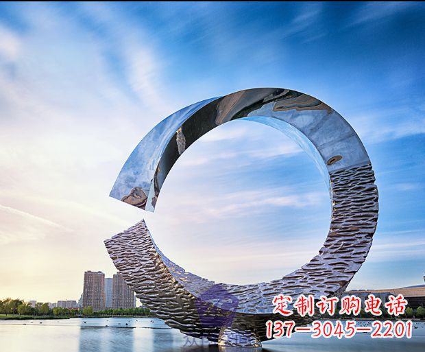 环绕世界的不锈钢景观雕塑 环绕世界的不锈钢景观雕塑