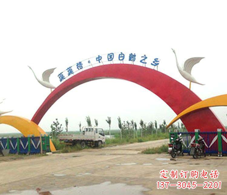 不锈钢景区标志雕塑1