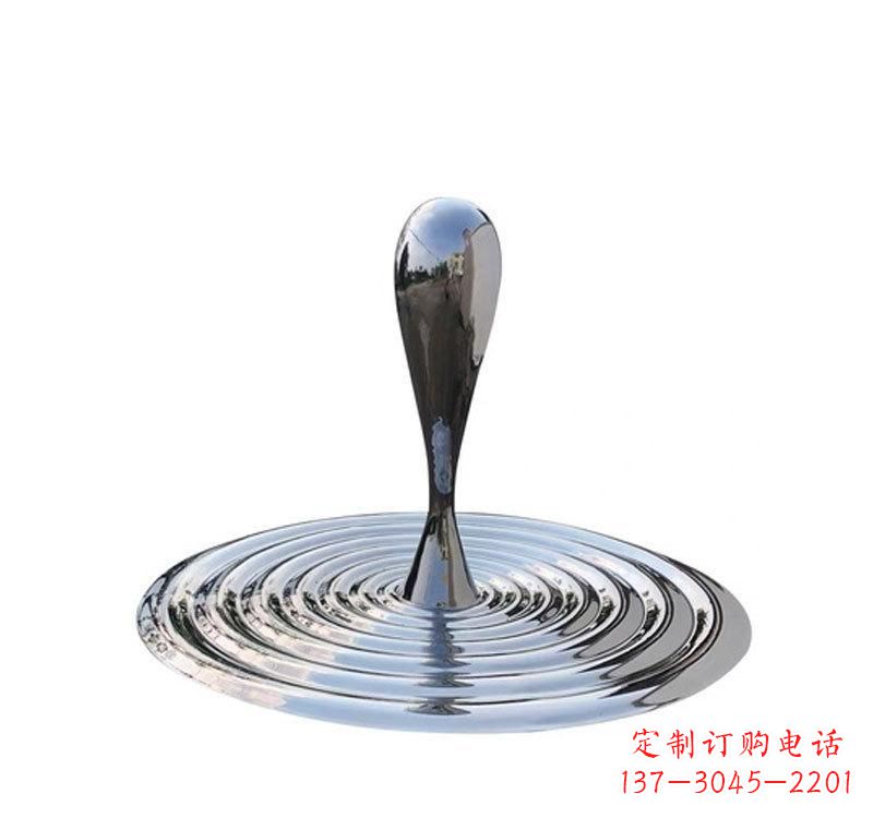 不锈钢景区水滴雕塑精美绝伦