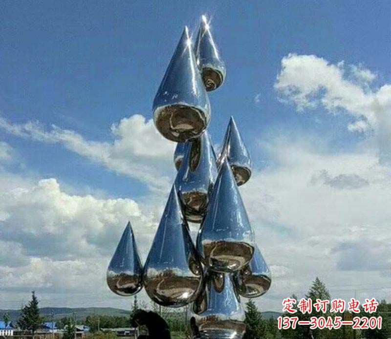 镜面雕塑 - 不锈钢/镜面/大型/水滴 镜面雕塑 - 不锈钢/镜面/大型/水滴