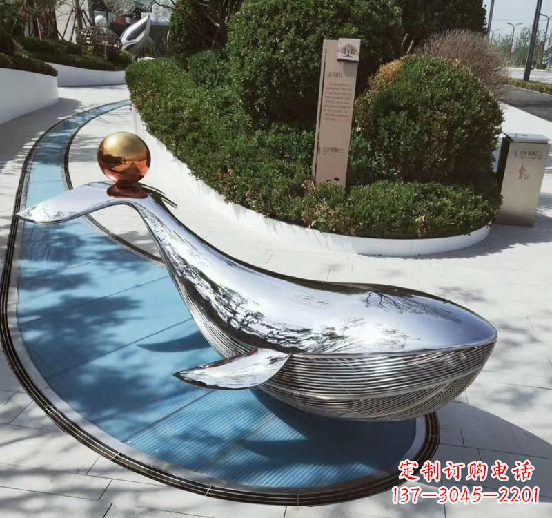 镜面雕塑 - 不锈钢/镜面/动物/海豚 镜面雕塑 - 不锈钢/镜面/动物/海豚