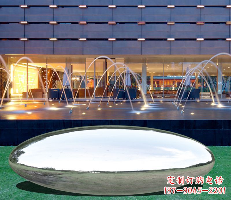 鹅卵石雕塑 - 不锈钢/镜面/鹅卵石/广场 鹅卵石雕塑 - 不锈钢/镜面/鹅卵石/广场