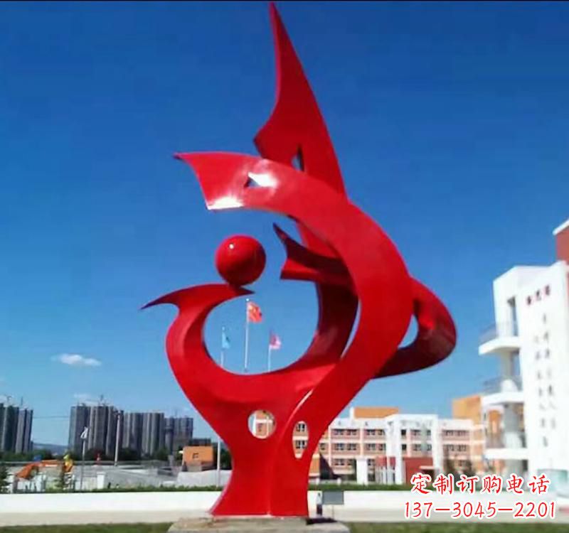 不锈钢烤漆升华雕塑