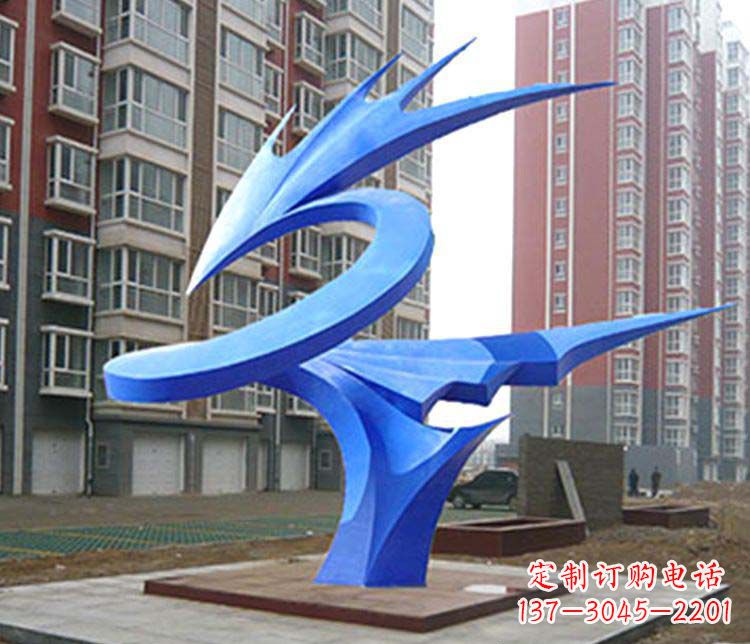 不锈钢烤漆小区景观雕塑