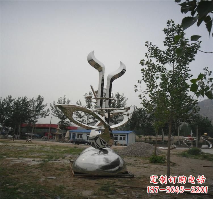 不锈钢烤漆医院雕塑