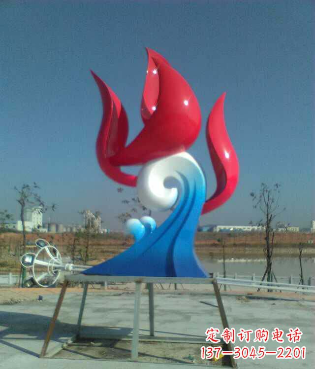 不锈钢烤漆艺术造型雕塑
