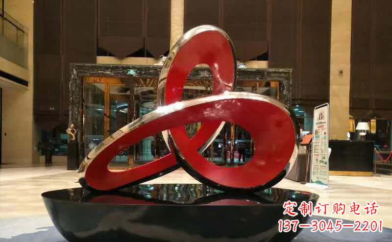 不锈钢烤漆造型景观雕塑