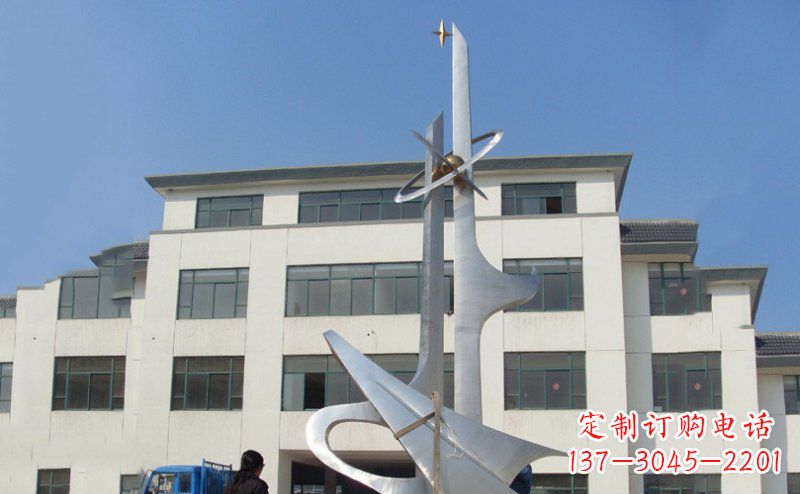 不锈钢科技之星雕塑