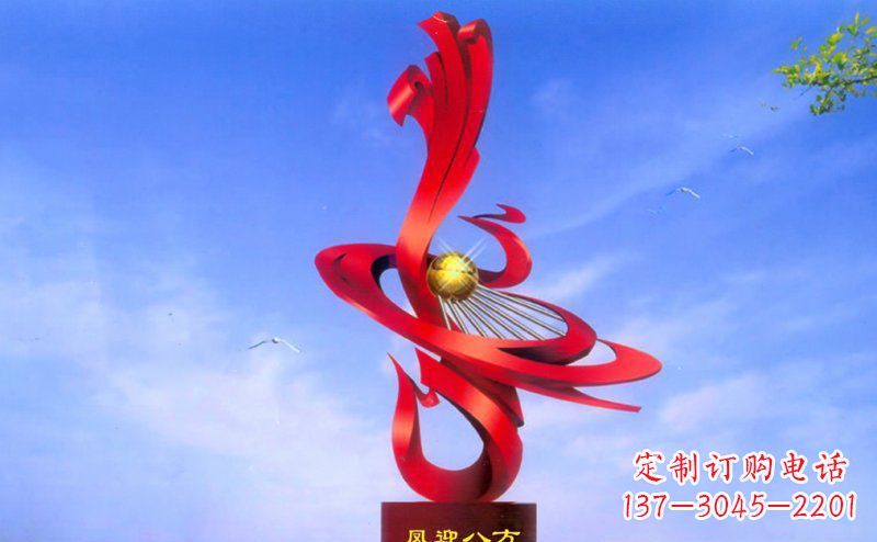 八方雕塑 - 不锈钢/孔雀/凤迎/八方 八方雕塑 - 不锈钢/孔雀/凤迎/八方