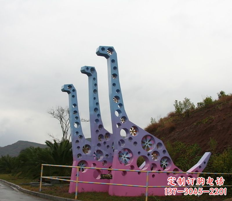 不锈钢恐龙雕塑