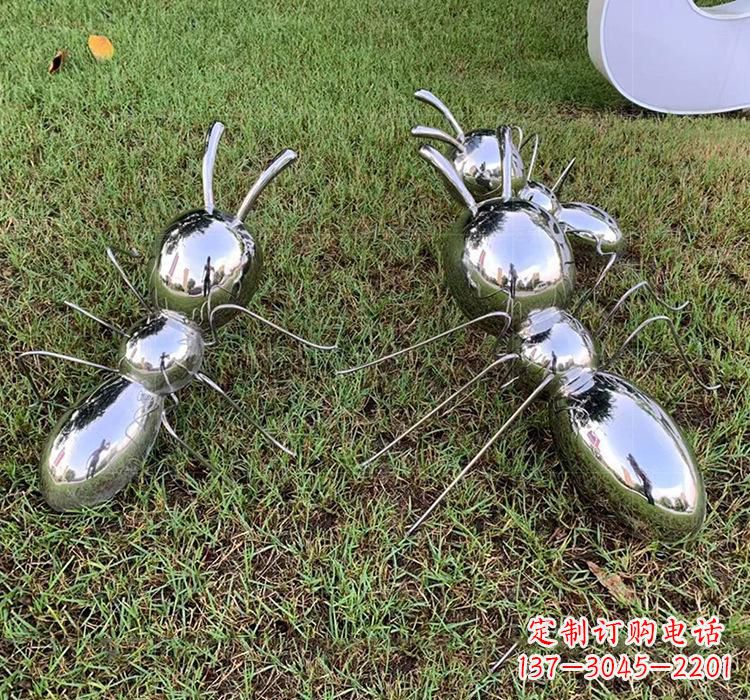 不锈钢昆虫蚂蚁雕塑
