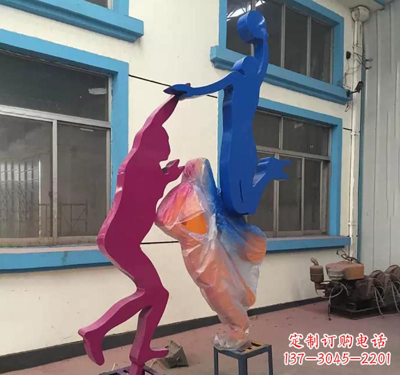 运动员雕塑 - 不锈钢/篮球/运动员 运动员雕塑 - 不锈钢/篮球/运动员