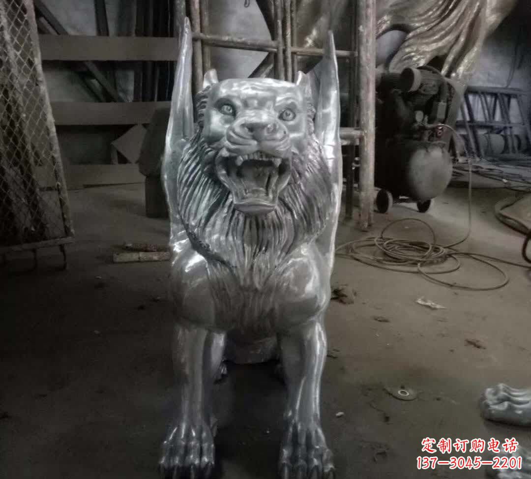 不锈钢老虎雕塑