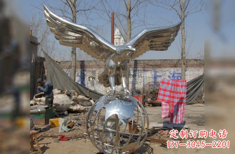 老鹰雕塑 - 不锈钢/老鹰 老鹰雕塑 - 不锈钢/老鹰