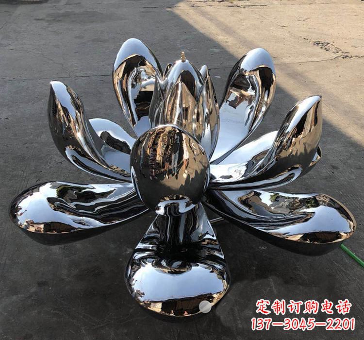 不锈钢莲花雕塑精美优雅 不锈钢莲花雕塑精美优雅