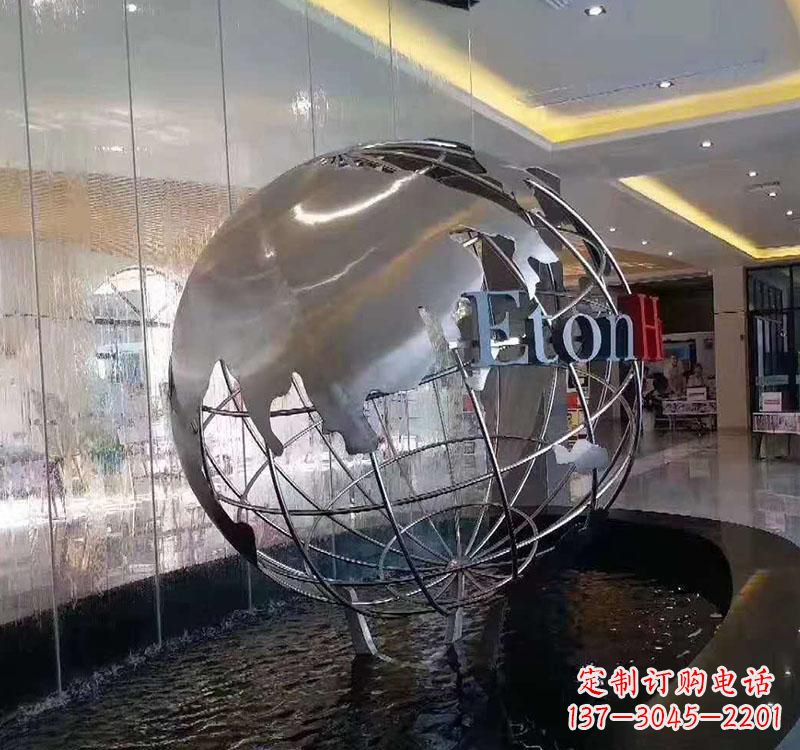不锈钢流水喷泉雕塑