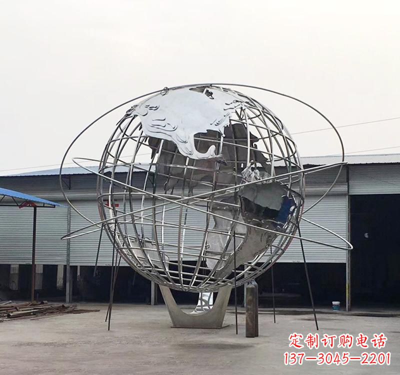 不锈钢/镂空/地球-不锈钢镂空地球雕塑 不锈钢/镂空/地球-不锈钢镂空地球雕塑