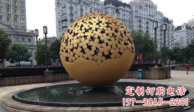 喷泉雕塑 - 不锈钢/镂空/喷泉 喷泉雕塑 - 不锈钢/镂空/喷泉