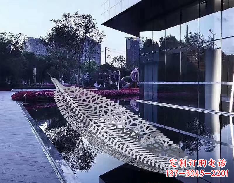 树叶雕塑 - 不锈钢/镂空/树叶 树叶雕塑 - 不锈钢/镂空/树叶