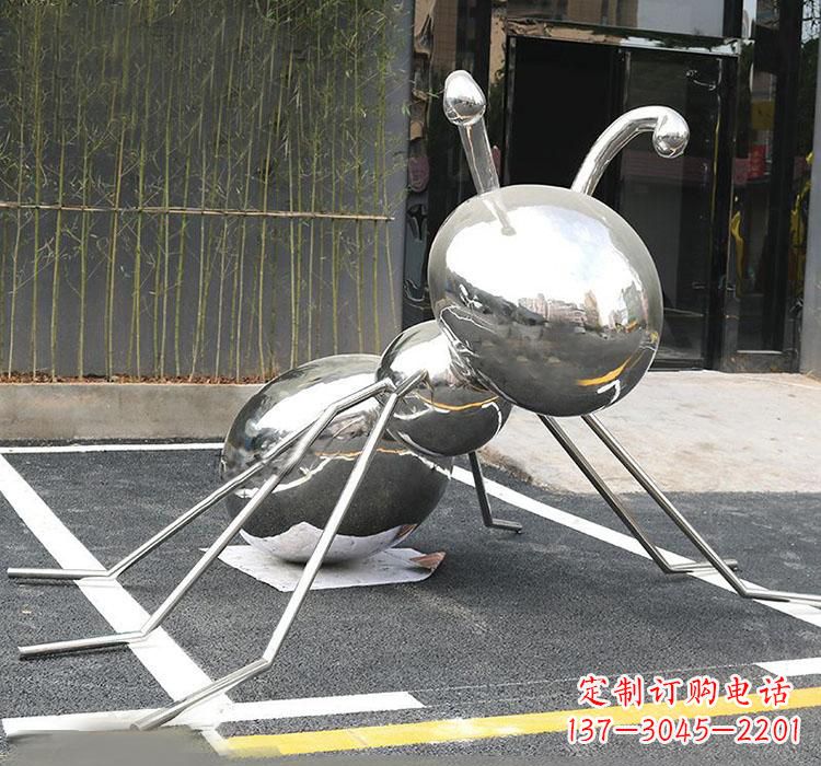 不锈钢蚂蚁动物雕塑