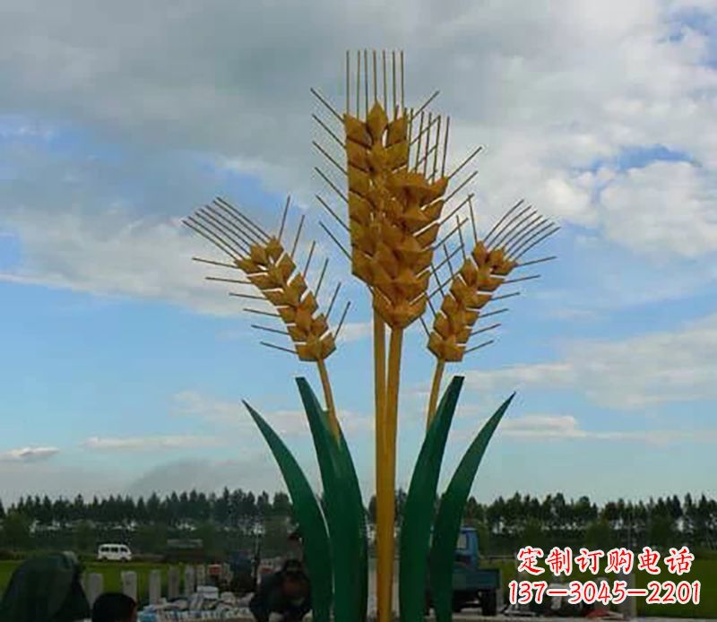 不锈钢麦子广场雕塑