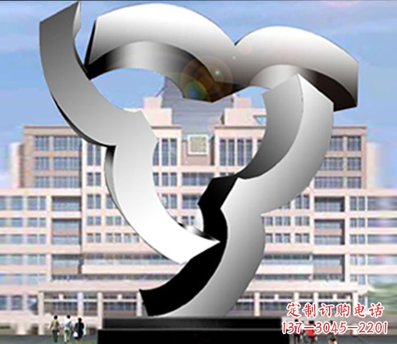 不锈钢梦想校园景观雕塑