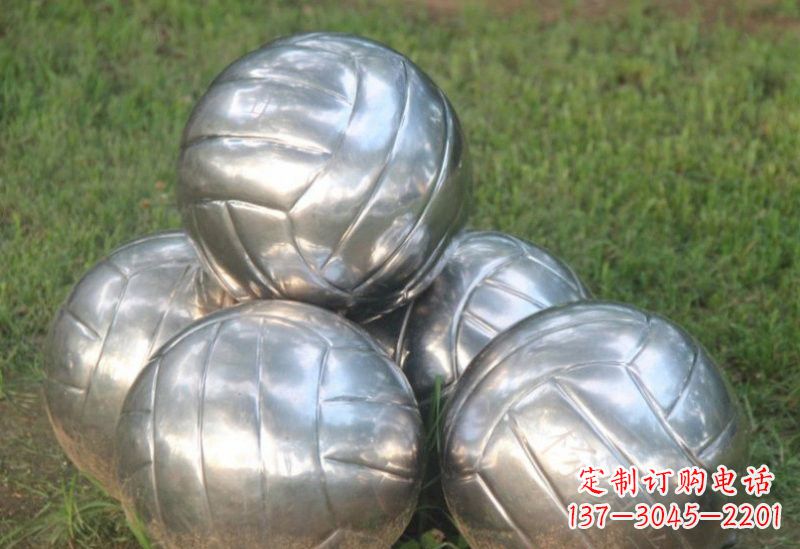不锈钢排球雕塑