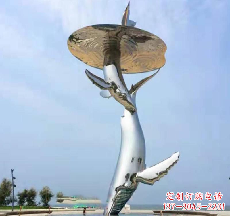 海豚雕塑 - 不锈钢/抛光/海豚 海豚雕塑 - 不锈钢/抛光/海豚